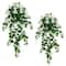 Nearly Natural; 41" UV Resistant Artificial Hydrangea Hanging Plants, 2ct.; Category:Bushes; Image:2